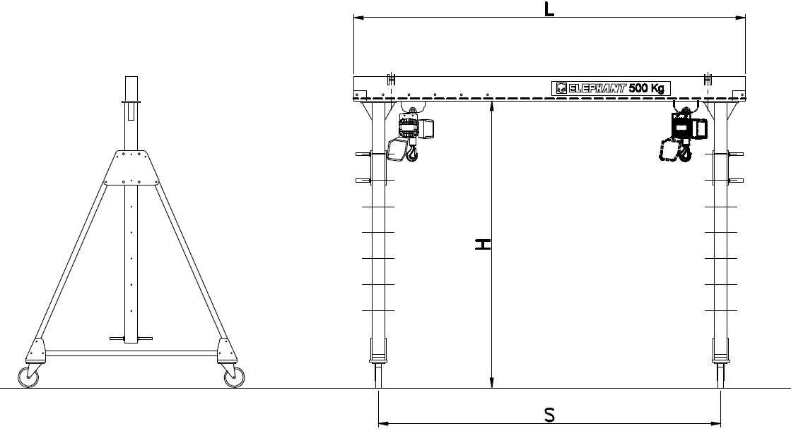 Aluminium Gantry Cranes - Lifting Equipment - Mobile Gantry crane ...